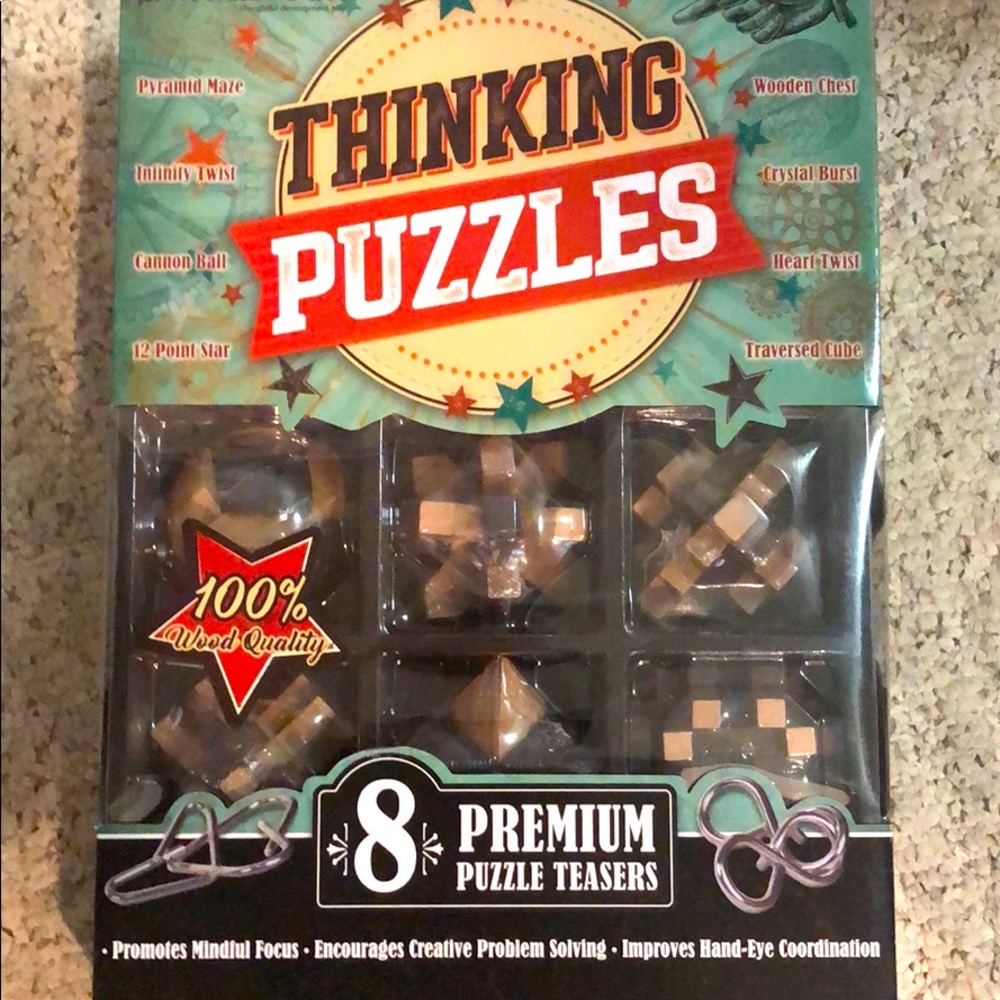 Thinking puzzles, eight in the set